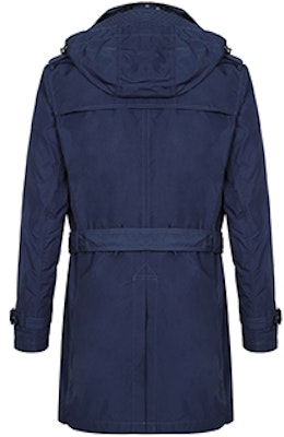 Burberry Detachable Hood Casual Trench Coat in Navy Blue 40518811 Lookbook Burberry Detachable Hood Casual Trench Coat in Navy Blue 40518811