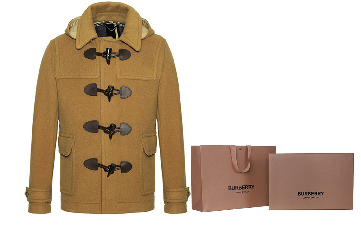 Burberry Detachable Hood Jacket Khaki-Coat 80086471 圖 9