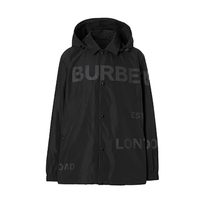 Burberry Detachable Hood Jacket with Letter Logo 80277291