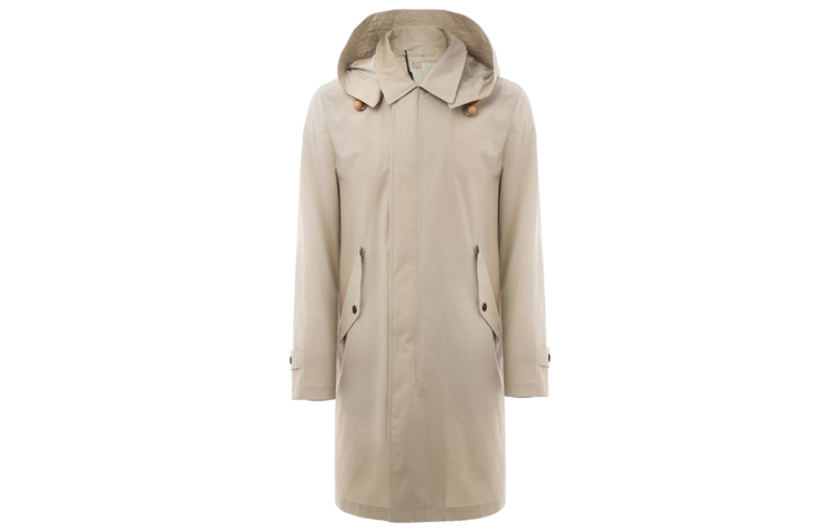 Burberry Detachable Hood Mid-Length Trench Coat Light Khaki 80088721 圖 2