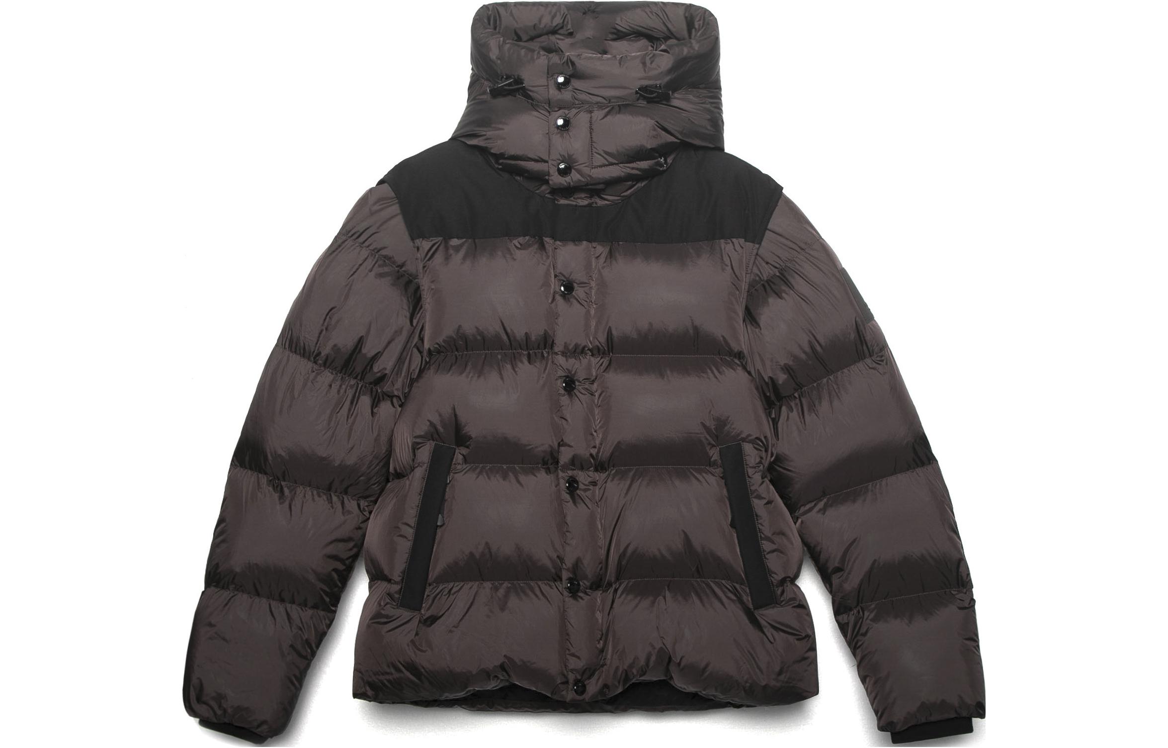 Order Burberry男士深泥褐色可拆帽羽絨外套。 80438481