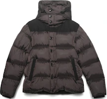 Order Burberry Jaket Puffer Lelaki dengan Hud Boleh Tanggal Warna Dark Peat Brown. 80438481