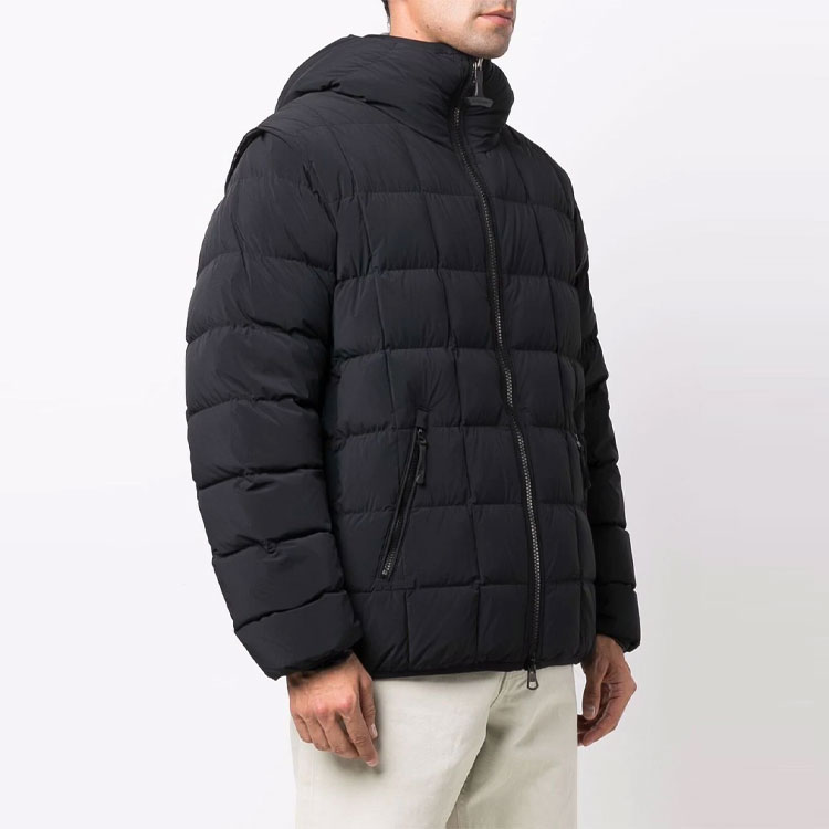 Burberry Detachable Sleeve Hooded Down Jacket Black 80439181 圖 6