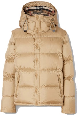 Burberry 可拆式袖羽絨外套 蜂蜜色 80211831 Order Burberry 可拆式袖羽絨外套 蜂蜜色 80211831