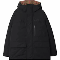 Order Burberry Jaket Down Tudung Hitam Lelaki, Parka Logo & Warmer Boleh Tanggal. 80911071