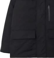 Shop Burberry Jaket Down Tudung Hitam Lelaki, Parka Logo & Warmer Boleh Tanggal. 80911071