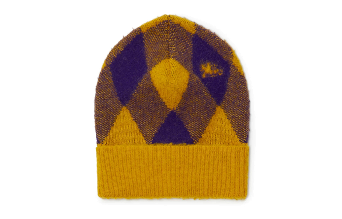 Order Burberry Topi Beanie Corak Berlian Wool Lelaki - Pelbagai Warna 80776271