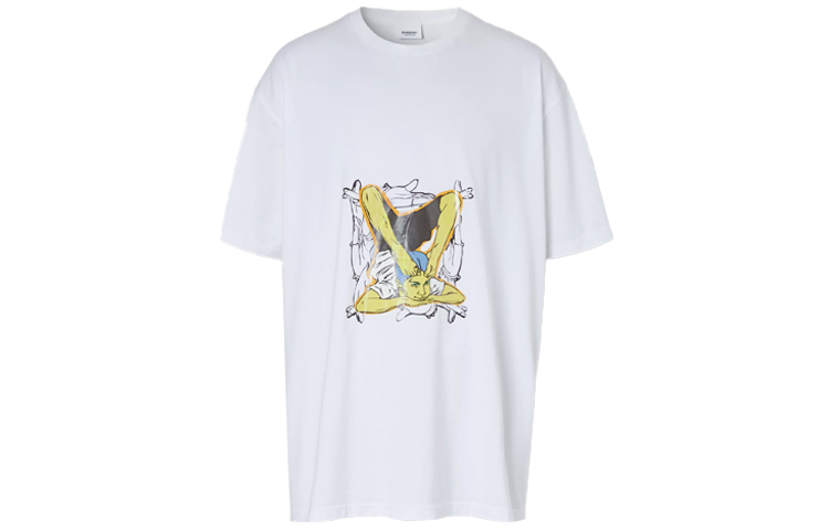 Burberry Doodle Print Cotton Short Sleeve T-Shirt 45671591