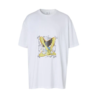 Burberry Doodle Print Cotton Short Sleeve T-Shirt 45671591