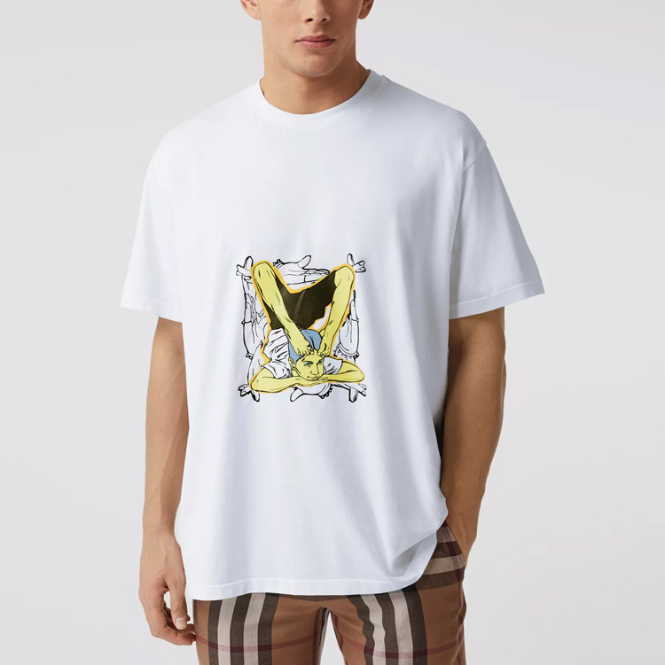 Burberry Doodle Print Cotton Short Sleeve T-Shirt 45671591 圖 4