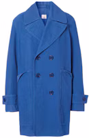 Burberry Double-Breasted Long Jacket Coat - Solid Blue 45673691 Burberry Double-Breasted Long Jacket Coat - Solid Blue 45673691