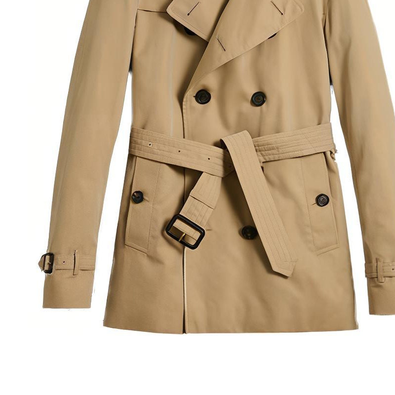 Details for Burberry Kot Trench Khaki Berbutang Dua Panjang Sederhana. 39110571