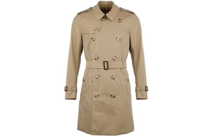 Burberry Double-Breasted Trench Coat in Khaki. 80458591 圖 2