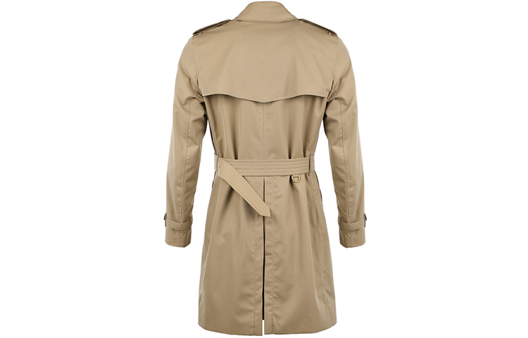 Burberry Double-Breasted Trench Coat in Khaki. 80458591 圖 3