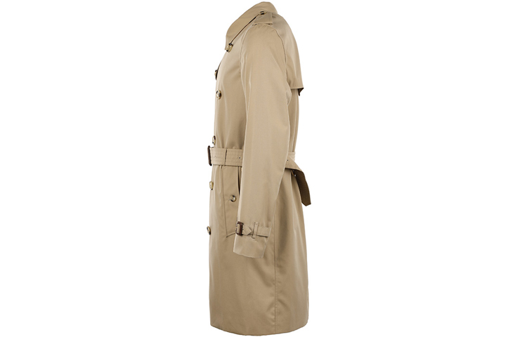 Burberry Double-Breasted Trench Coat in Khaki. 80458591 圖 4