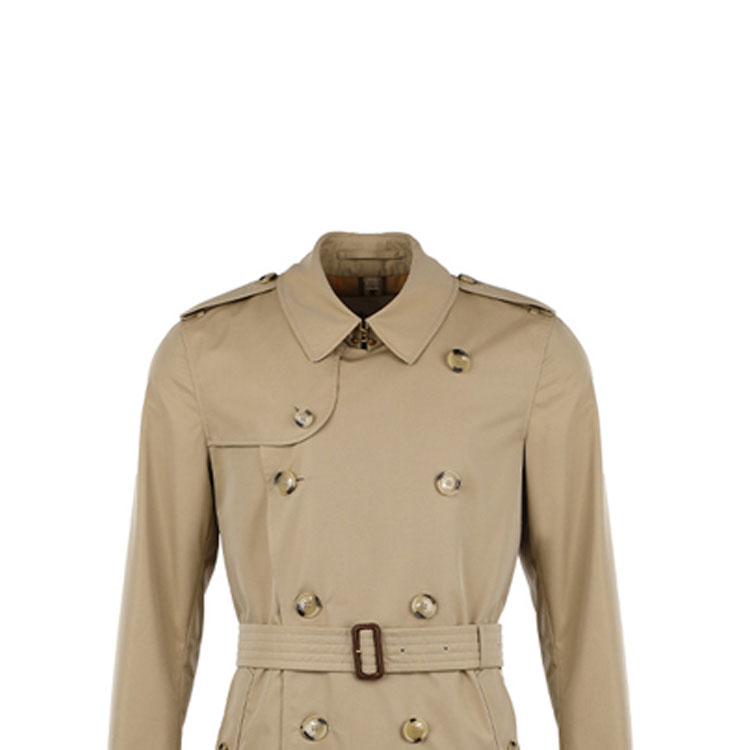 Burberry Double-Breasted Trench Coat in Khaki. 80458591 圖 5