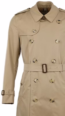 Burberry Double-Breasted Trench Coat in Khaki. 80458591 Sizing Burberry Double-Breasted Trench Coat in Khaki. 80458591