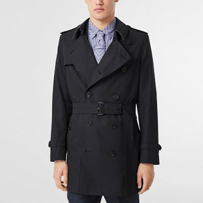 Abrigo Burberry Azul Oscuro con Cinturón y Doble Botonadura. 80112941 Purchase Abrigo Burberry Azul Oscuro con Cinturón y Doble Botonadura. 80112941