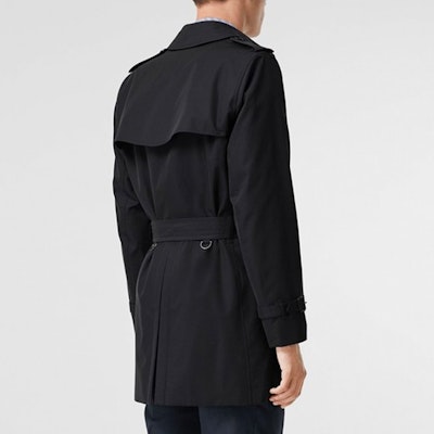 Abrigo Burberry Azul Oscuro con Cinturón y Doble Botonadura. 80112941 Details for Abrigo Burberry Azul Oscuro con Cinturón y Doble Botonadura. 80112941