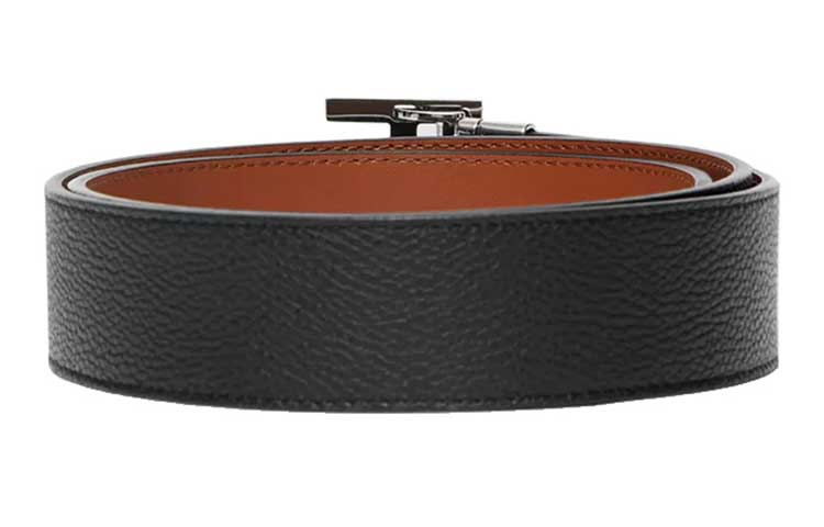 Burberry Double-Sided Calf Leather Belt with Polished Silver Buckle Black 3.5CM 8043247 圖 5