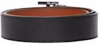 Purchase Burberry Double-Sided Calf Leather Belt with Polished Silver Buckle Black 3.5CM 8043247