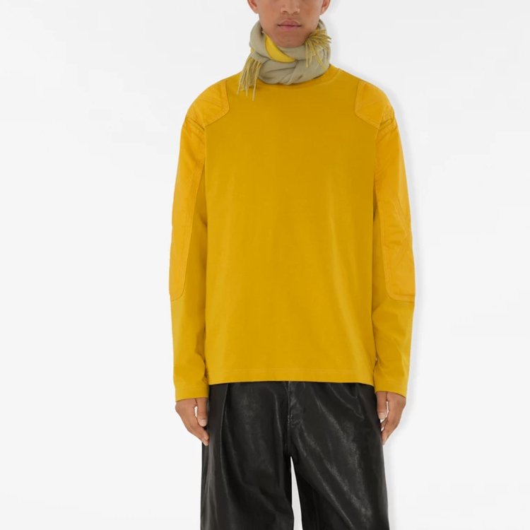 Burberry Double-Sided Equestrian Logo Scarf Unisex Couple Style Beige/Yellow 80791911 圖 5