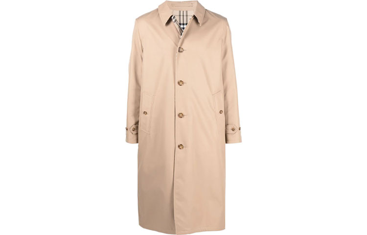 Burberry Double-Sided Single-Breasted Coat Light Brown 80413861