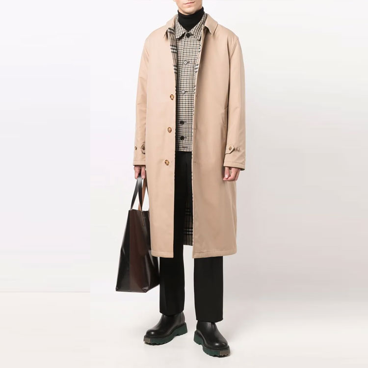 Burberry Double-Sided Single-Breasted Coat Light Brown 80413861 圖 3