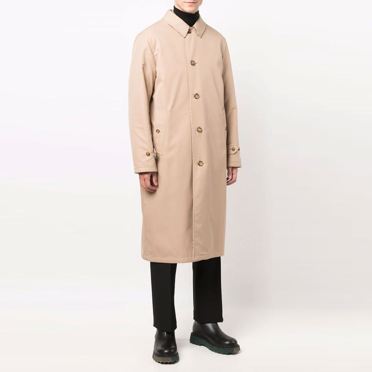 Burberry Double-Sided Single-Breasted Coat Light Brown 80413861 圖 4