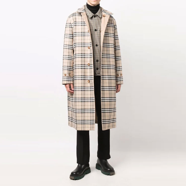 Burberry Double-Sided Single-Breasted Coat Light Brown 80413861 圖 5