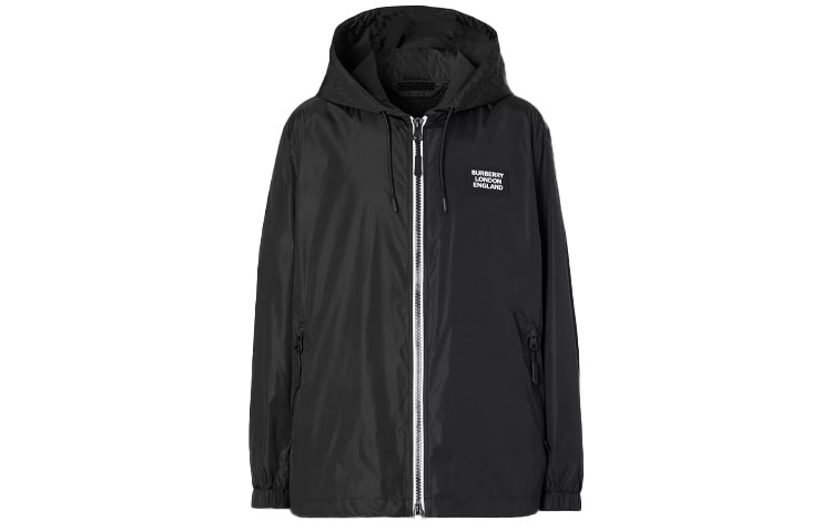 Burberry Econyl® Lightweight Hooded Jacket - Black 80270981