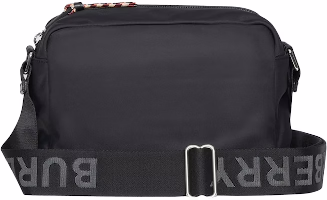 博柏利环保尼龙标志黑色斜挎包 Order 博柏利环保尼龙标志黑色斜挎包