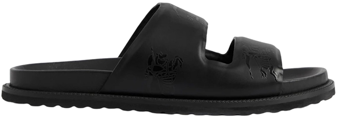 Burberry Sandal Kulit Hitam Emboss EKD 80710341 Order Burberry Sandal Kulit Hitam Emboss EKD 80710341