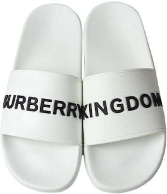 버버리 로고 슬라이드 화이트 (Beobeori Logo Seullaendeu Waiteu) 8009770 Shop 버버리 로고 슬라이드 화이트 (Beobeori Logo Seullaendeu Waiteu) 8009770