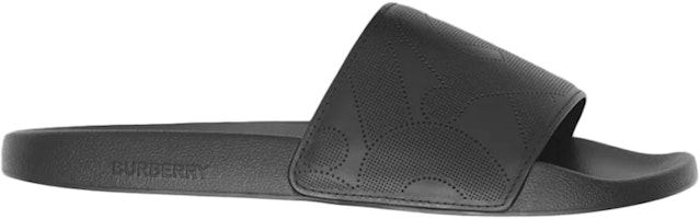 Burberry Embossed Logo Slides Black 80453011 Burberry Embossed Logo Slides Black 80453011