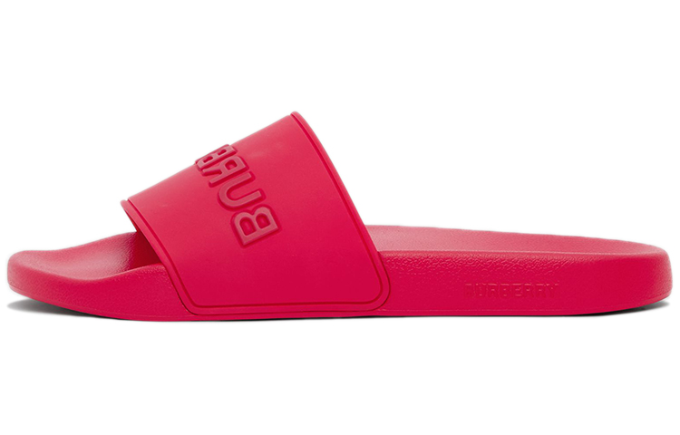 Burberry Embossed Logo Slides Bright Red 80417371