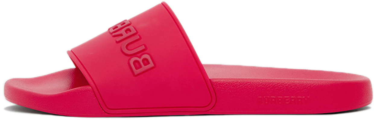 Slides Burberry Logo Embossé Rouge Vif 80417371 Buy Slides Burberry Logo Embossé Rouge Vif 80417371