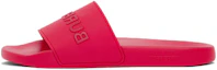Buy Slides Burberry Logo Embossé Rouge Vif 80417371