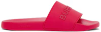 Order Slides Burberry Logo Embossé Rouge Vif 80417371