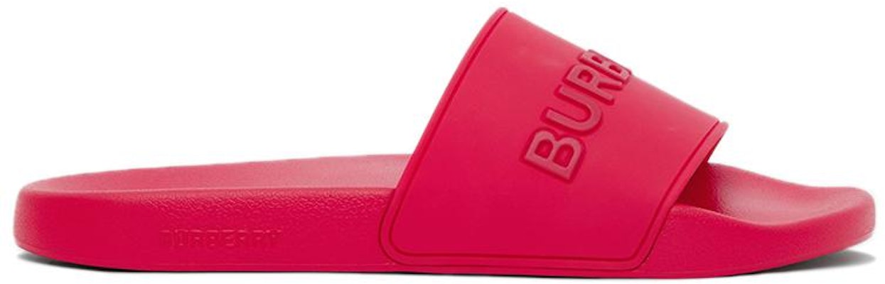 Burberry Embossed Logo Slides Bright Red 80417371 Order Burberry Embossed Logo Slides Bright Red 80417371