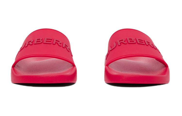 Burberry Embossed Logo Slides Bright Red 圖 3