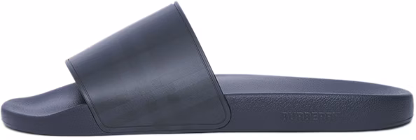 Burberry Embossed Logo Slides Dark Blue 80415031 Burberry Embossed Logo Slides Dark Blue 80415031