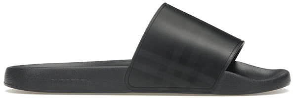Burberry Embossed Logo Slides Dark Blue 80415031 Burberry Embossed Logo Slides Dark Blue 80415031