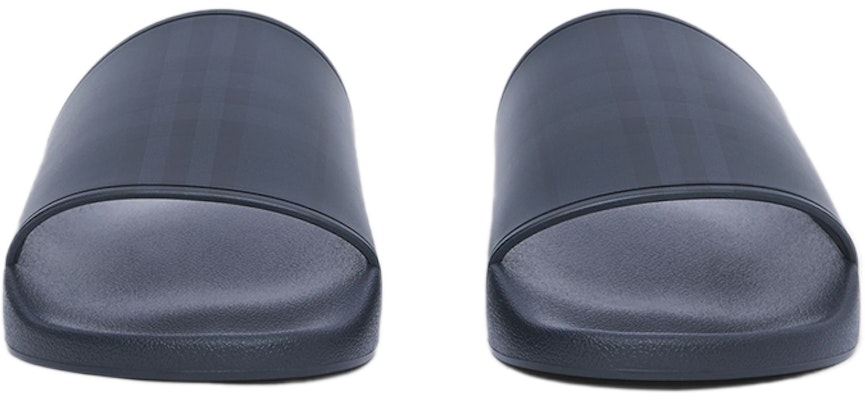 Burberry Embossed Logo Slides Dark Blue 80415031 Lookbook Burberry Embossed Logo Slides Dark Blue 80415031