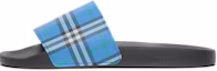Buy Burberry博柏利 格紋印花 露趾 時尚涼拖 男款 深天藍色