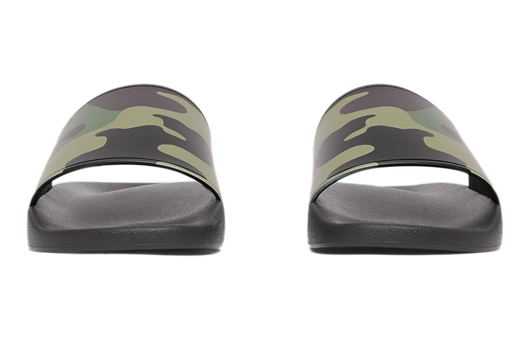 Lookbook Burberry 巴寶莉 迷彩印花一字型拖鞋 迷彩綠