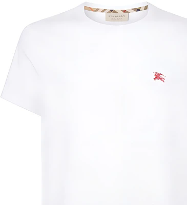 Burberry Kaos Bordir Equestrian Casual Crew Neck Putih. 8003831 Details for Burberry Kaos Bordir Equestrian Casual Crew Neck Putih. 8003831