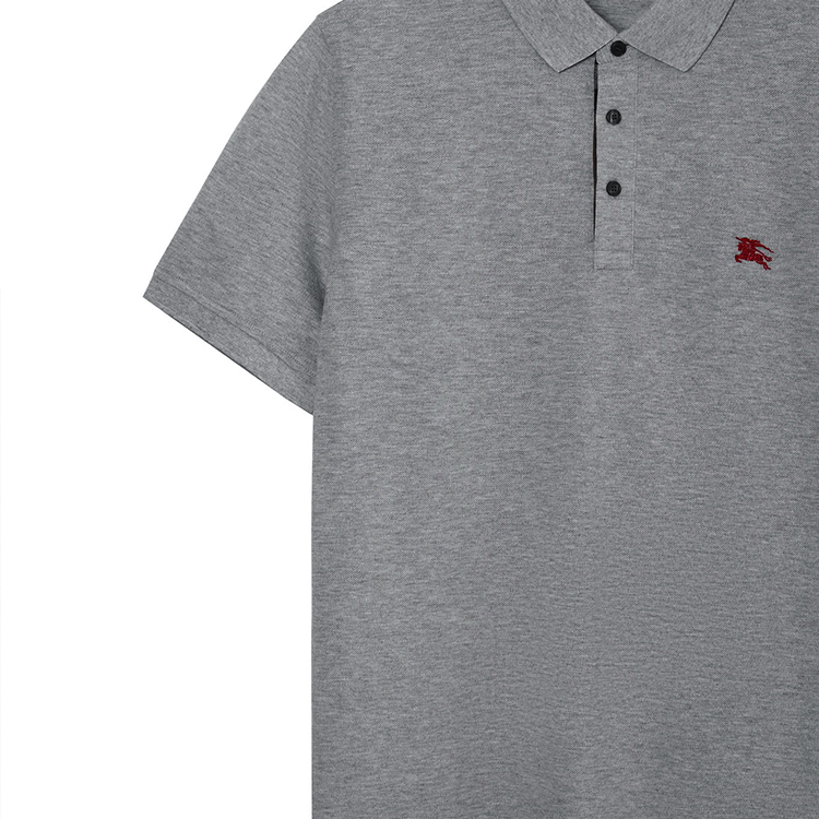 Purchase Polo Burberry Hombre Gris Claro con Logo Ecuestre Bordado. 40551201