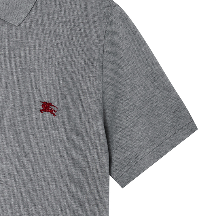 Details for Polo Burberry Hombre Gris Claro con Logo Ecuestre Bordado. 40551201