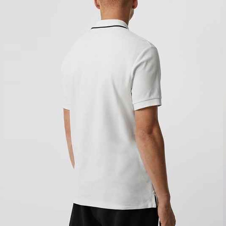 Burberry Embroidered Knight Logo Short Sleeve Polo Shirt White. 80059381 圖 5